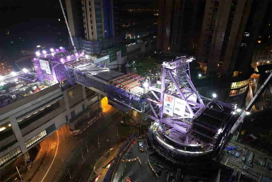 Rotation Bridge Launch at YOHO Hub West Rail Yuen Long Station Property ...